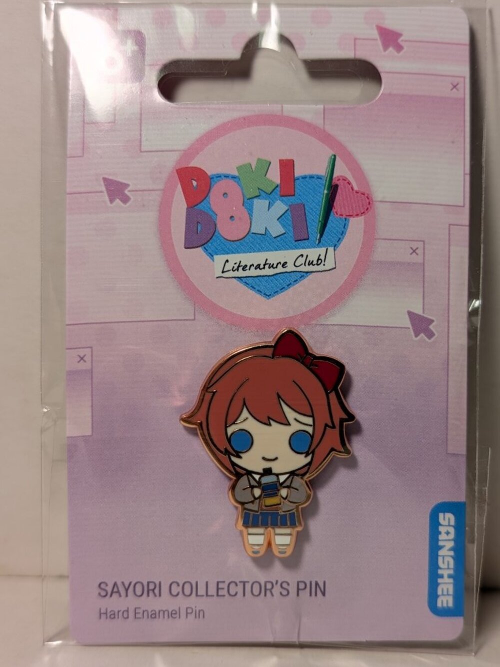 Doki Doki Literature Club Sayori Chibi Enamel Pin Official Collectible Badge